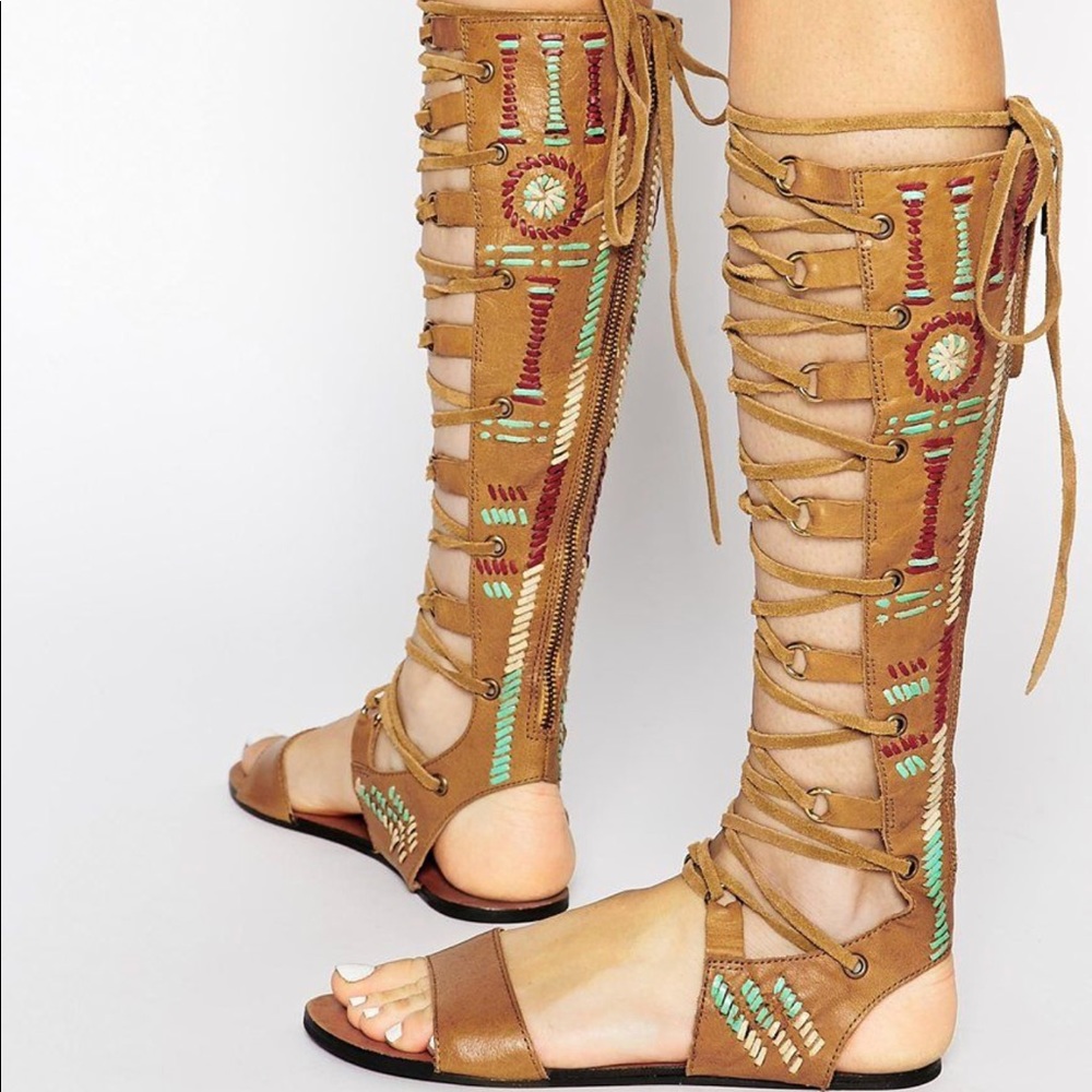 Free people bellflower gladiator sandals